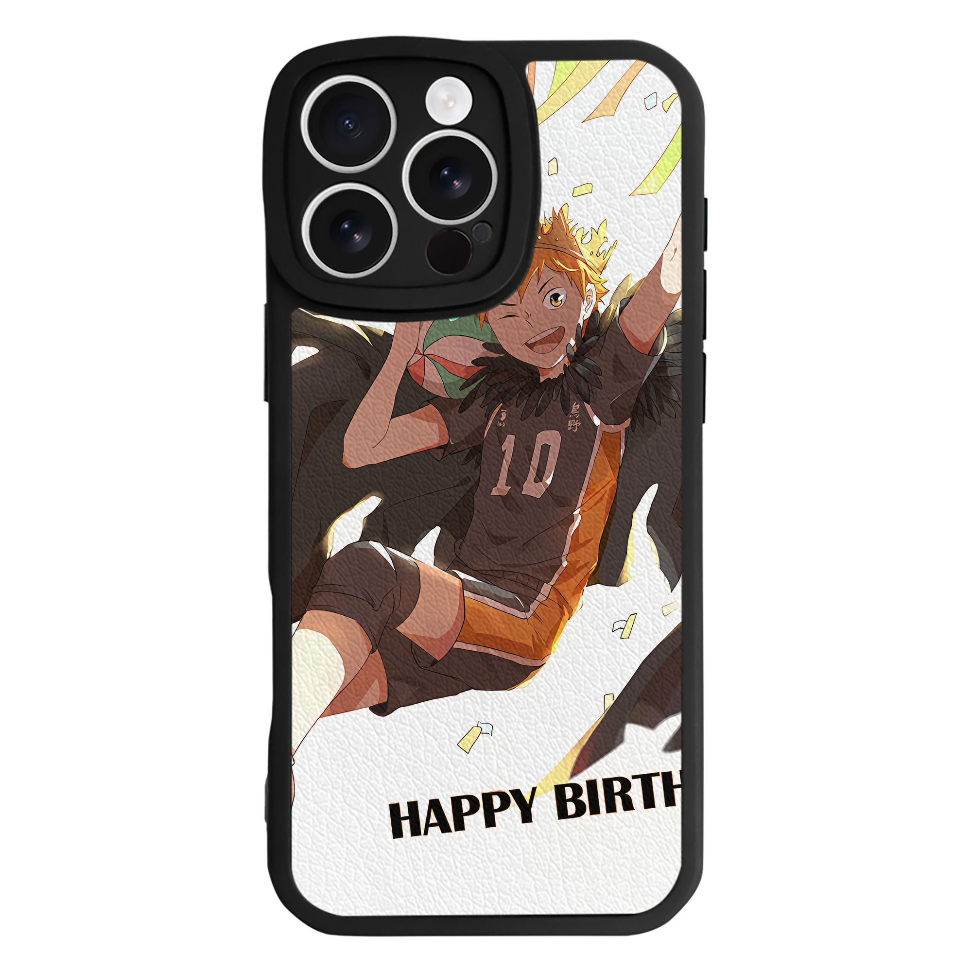 （画像用） ハイキュー!! Haikyu!! 【iPhone 16シリーズ対応】シリコンスマホケース（レザー調） 材質：シリコン